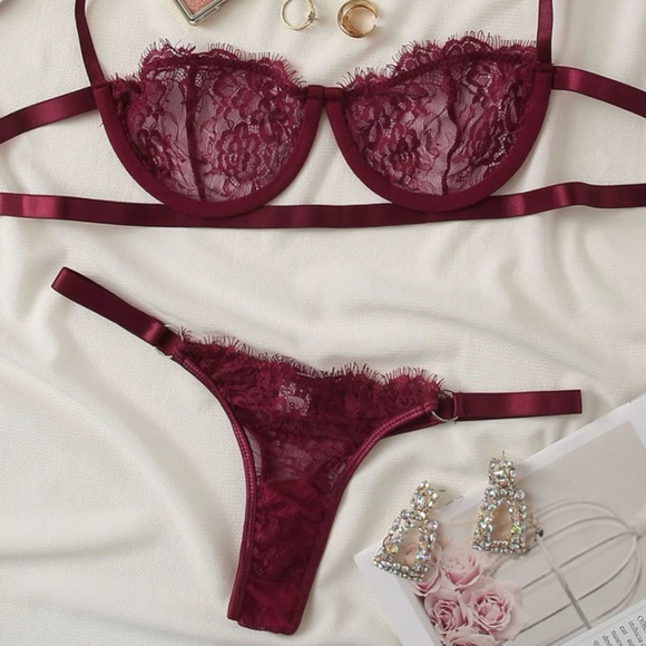 Other - Lingerie Set - Burgundy
